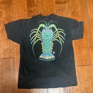 80s lobster graphic tee in